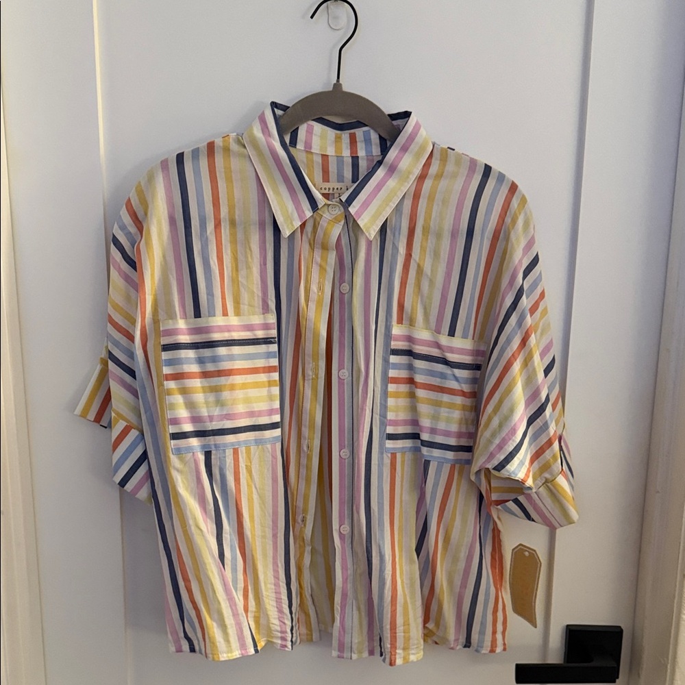 Copper Key Multicolor Striped Shirt